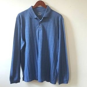 Van Heusen polo shirt light blue,L/G